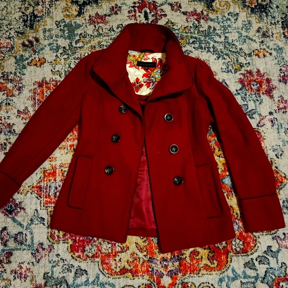 Steve Madden Jackets & Blazers - Steve Madden Red Peacoat XS